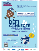 Affiche A3 Défi connecté Mars Bleu 2024