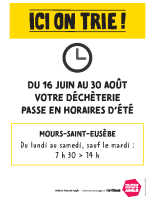 Panneau A1 – horaires d’été_Mours