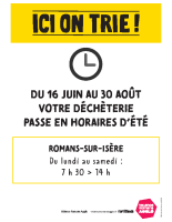 Panneau A1 – horaires d’été_Romans