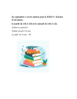 BIBLIOTHÈQUE BIBD’4-0