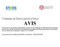 AVIS MAIRIE SAINT LAURENT D’ONAY